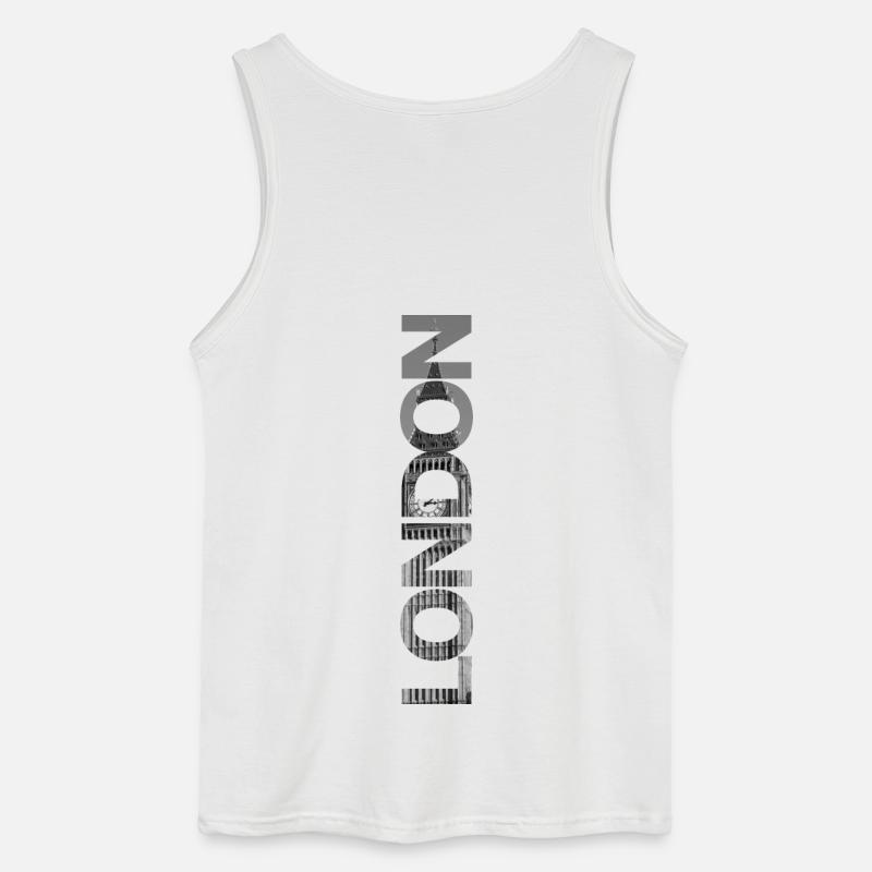 London Big Ben - Geschenk - Gildan Männer Tank Top - Weiß
