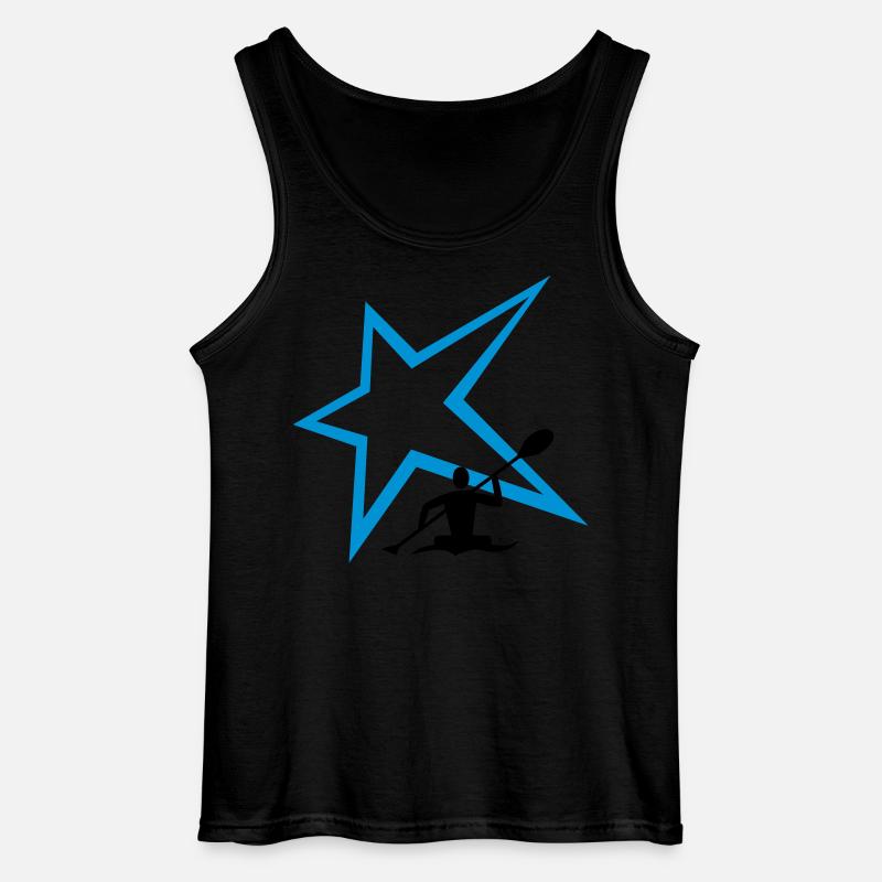 Kanu Stern - Gildan Männer Tank Top - Schwarz