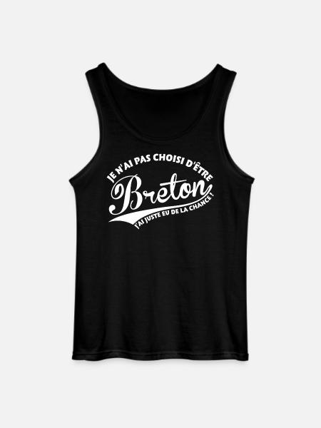 Breton chanceux - Débardeur Gildan Homme - noir