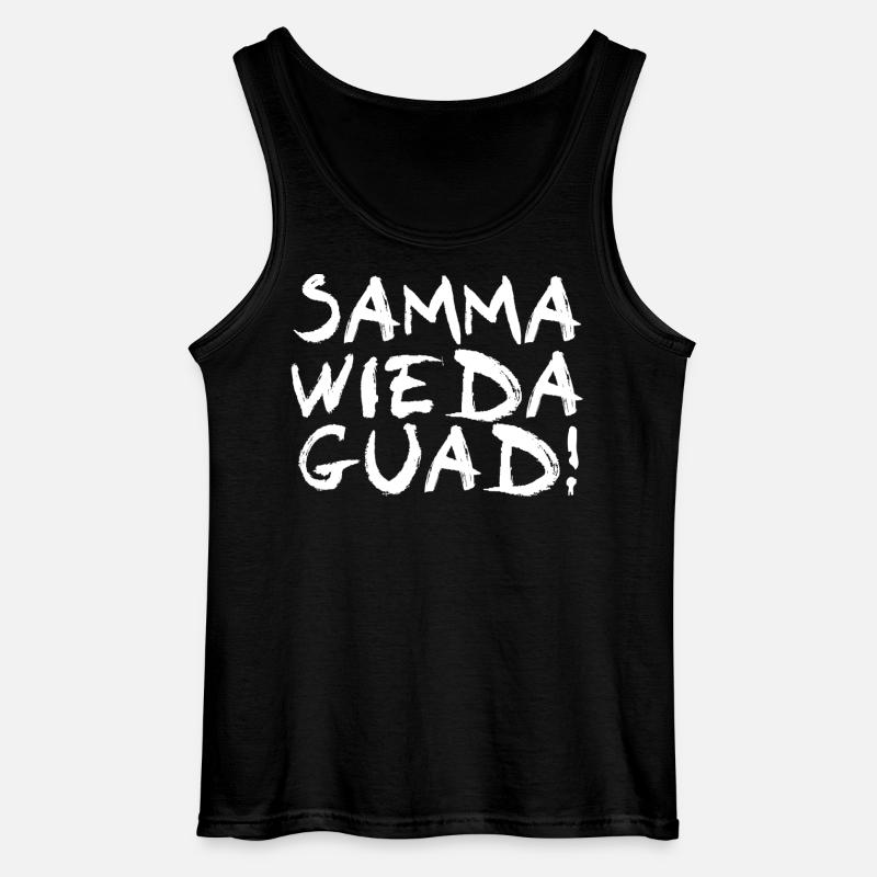 Samma wieda guad - Gildan Männer Tank Top - Schwarz