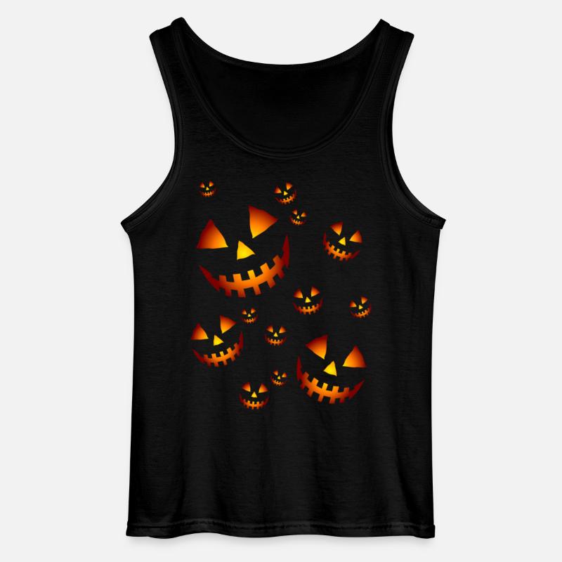 Pumpkins in the dark - Gildan Männer Tank Top - Schwarz