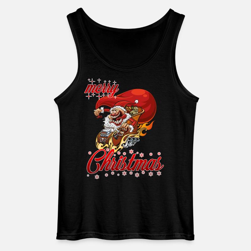 merry xmas tuning santa - Gildan Männer Tank Top - Schwarz