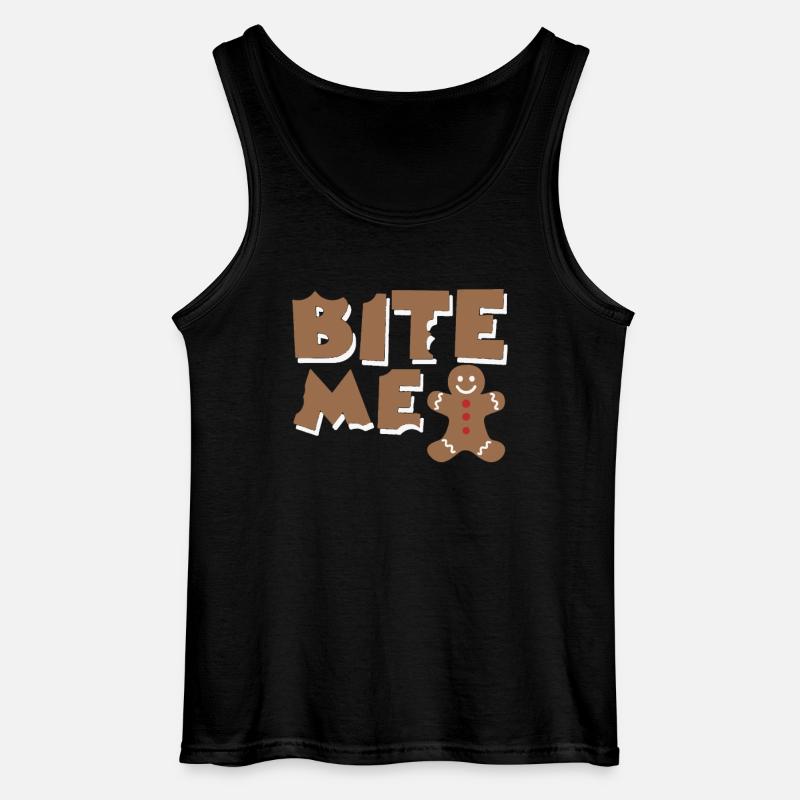 bite me - Gildan Männer Tank Top - Schwarz
