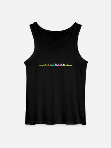 Buntes achter Ruderboot - Gildan Männer Tank Top - Schwarz