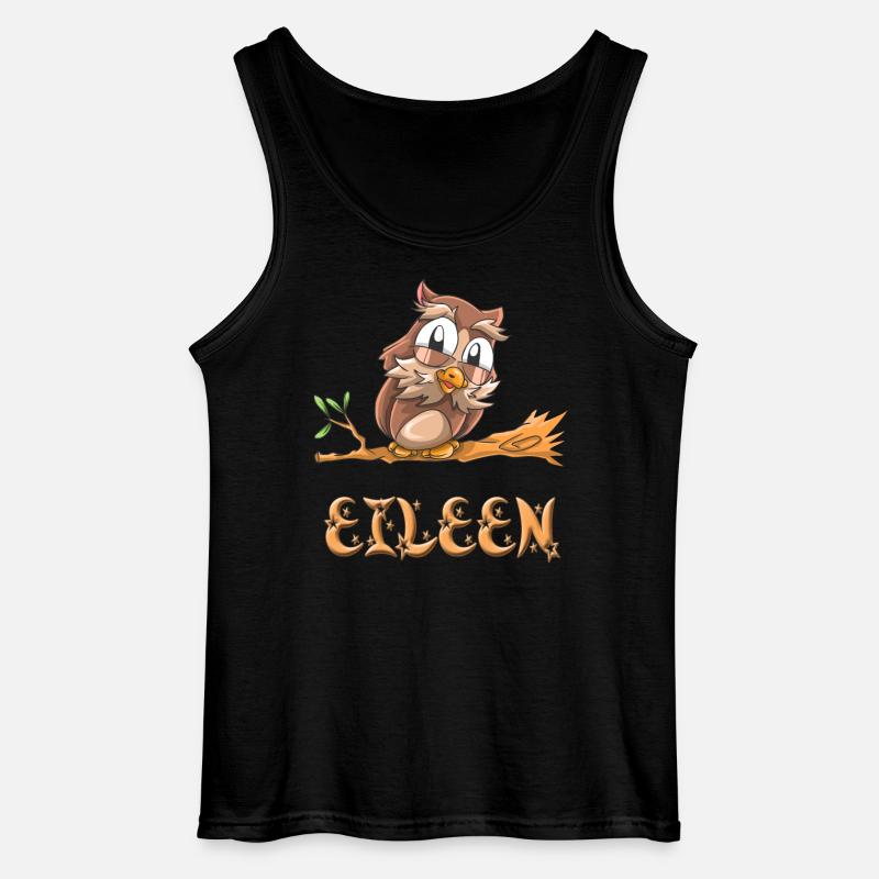 Eule Eileen - Gildan Männer Tank Top - Schwarz