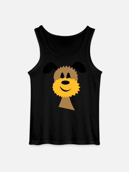 dog - Gildan Men’s Tank Top - black