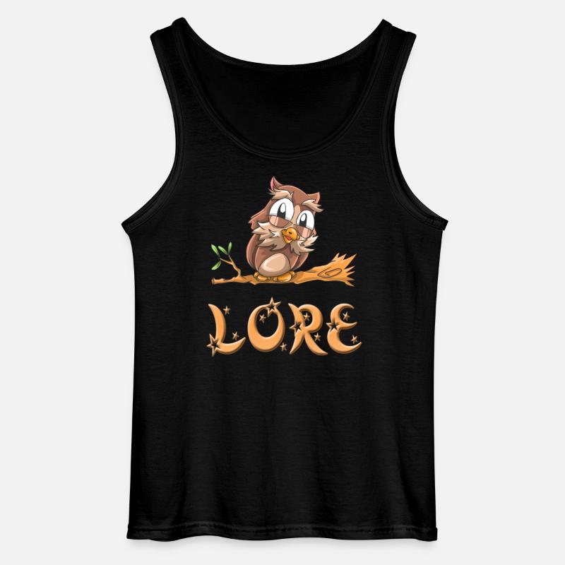 Ugle Lore - Gildan singlet for menn - svart