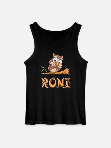 Owl Roni - Gildan Men’s Tank Top - black
