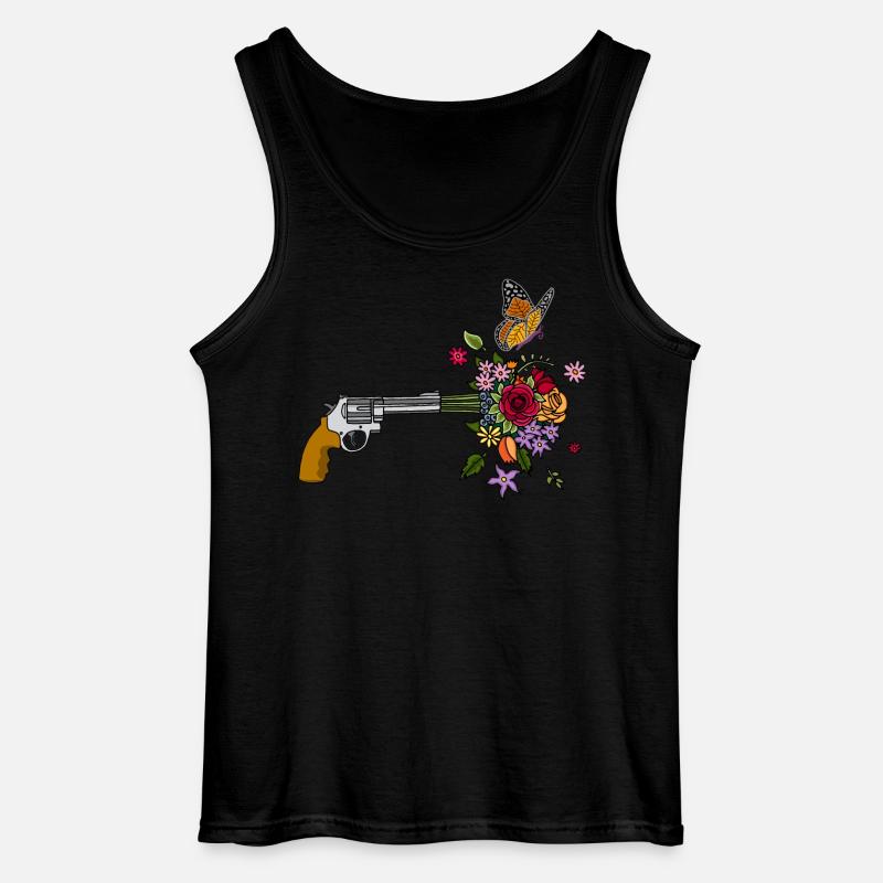 Die Pistole des Friedens - Gildan Männer Tank Top - Schwarz