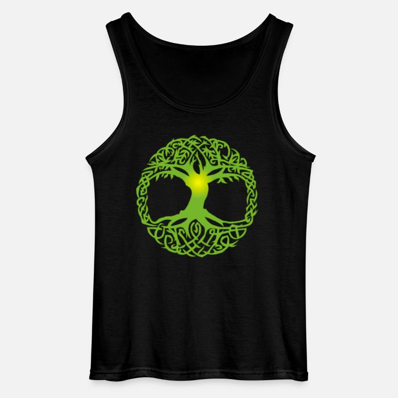 Keltischer Baum - Gildan Männer Tank Top - Schwarz