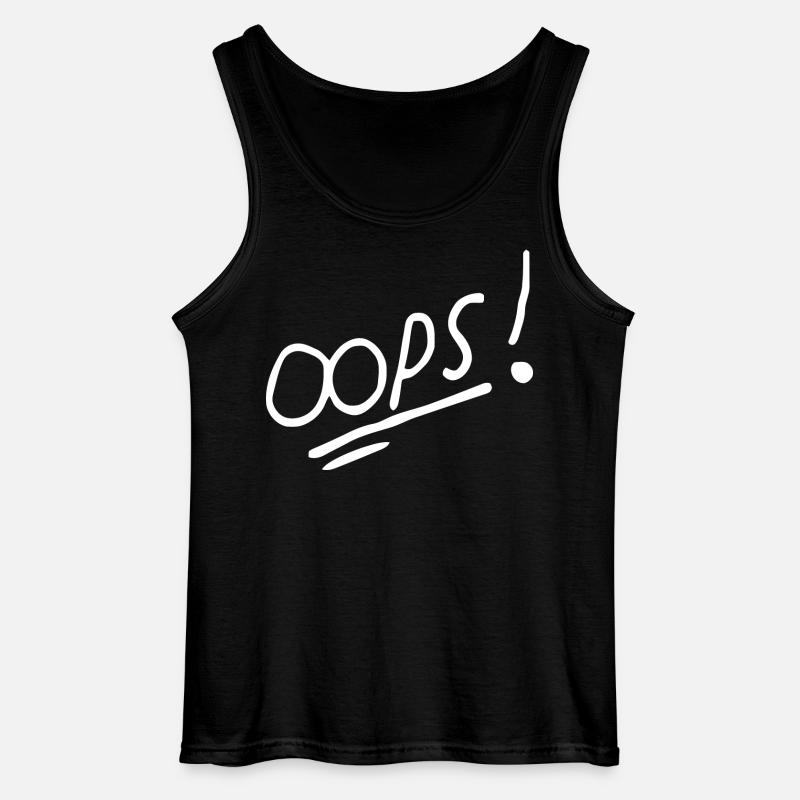 Lebendiges handschriftliches Textdesign - Gildan Männer Tank Top - Schwarz