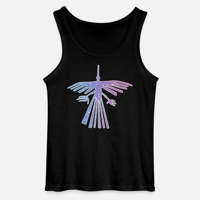 Vogel von Nazca - Gildan Männer Tank Top - Schwarz