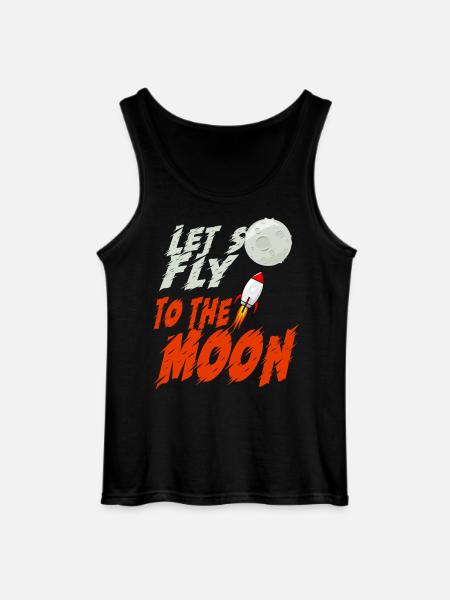 Volons vers la lune - Débardeur Gildan Homme - noir