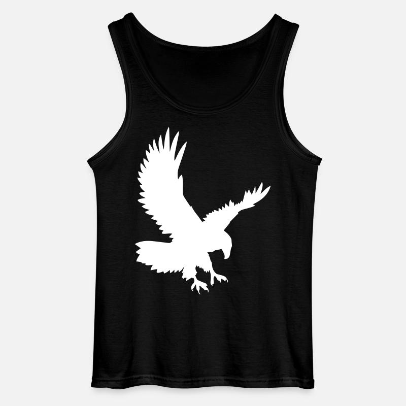 Adler bei der Attacke - Gildan Männer Tank Top - Schwarz