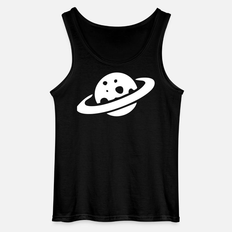 Saturn - Gildan Männer Tank Top - Schwarz