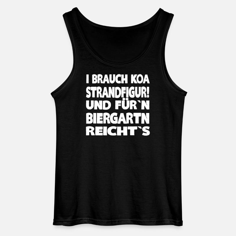 I BRAUCH KOA STRANDFIGUR - Gildan Männer Tank Top - Schwarz