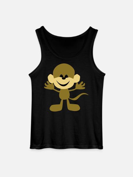 affe - Gildan Männer Tank Top - Schwarz