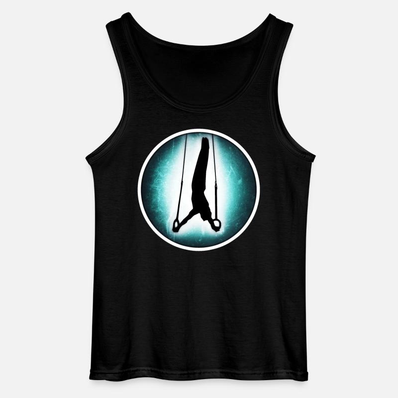 Turnen - Ringe - Gildan Männer Tank Top - Schwarz