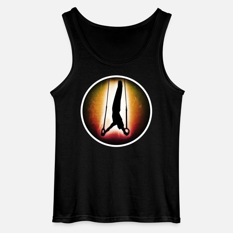 Turnen - Ringe - Gildan Männer Tank Top - Schwarz