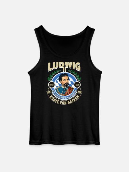 KÖNIG LUDWIG VON BAYERN - Gildan Männer Tank Top - Schwarz