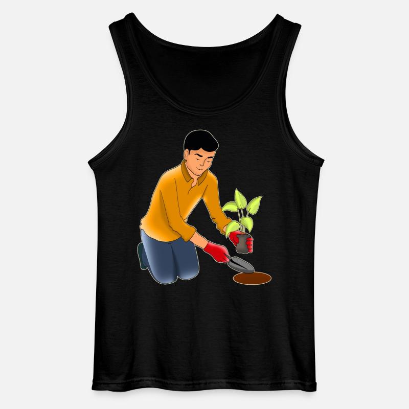Gartenarbeit - Gildan Männer Tank Top - Schwarz