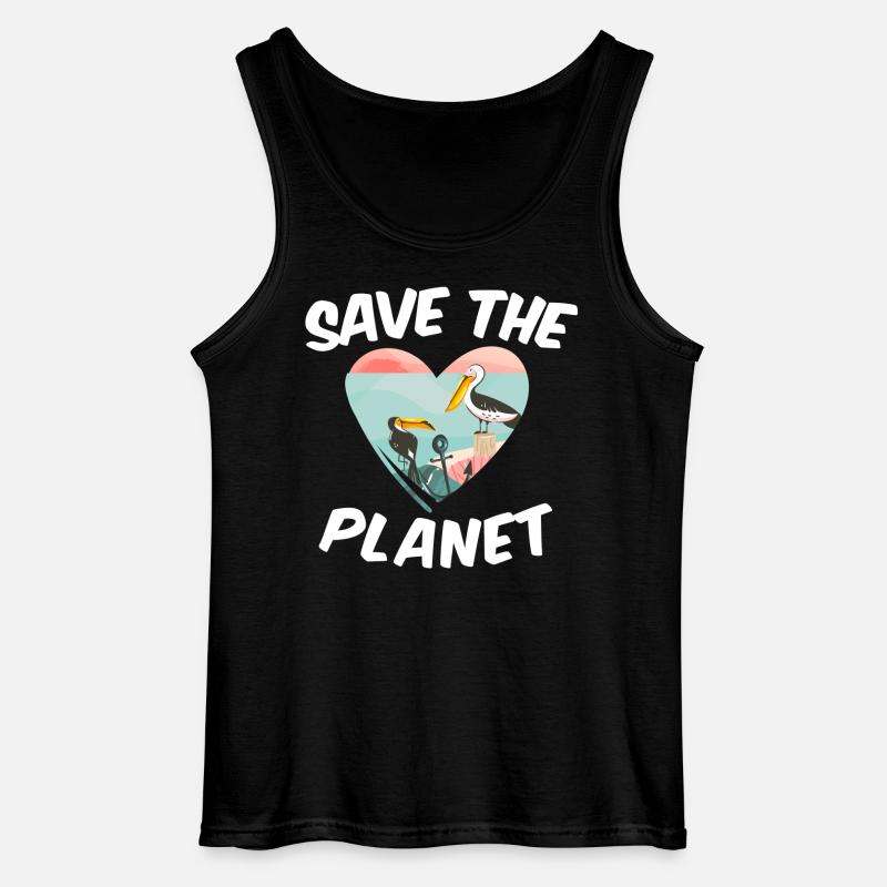 Save The Planet - Gildan Männer Tank Top - Schwarz