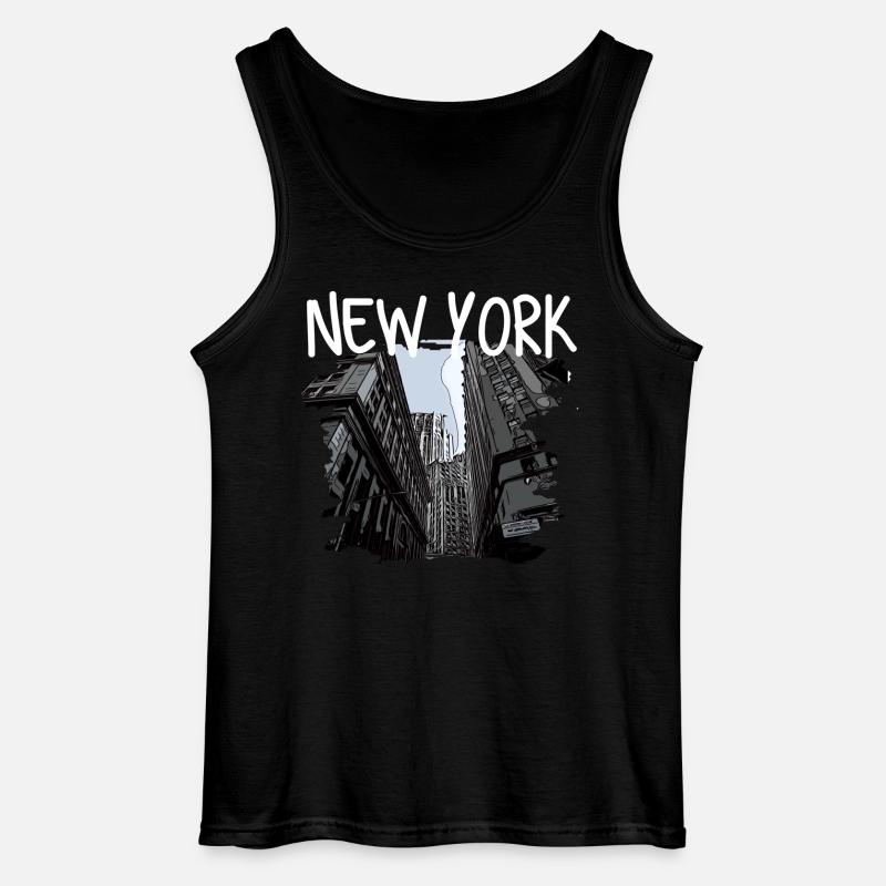 New York - Gildan Männer Tank Top - Schwarz