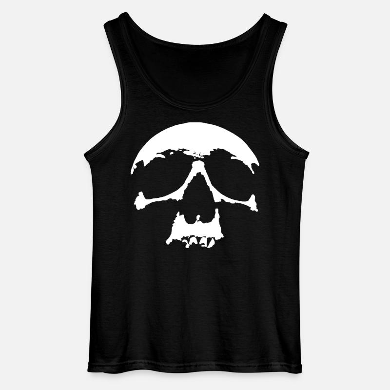 skull - Gildan Männer Tank Top - Schwarz