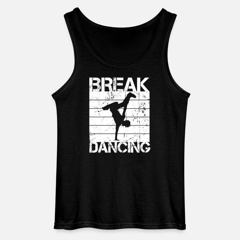Breakdancing - Gildan Männer Tank Top - Schwarz