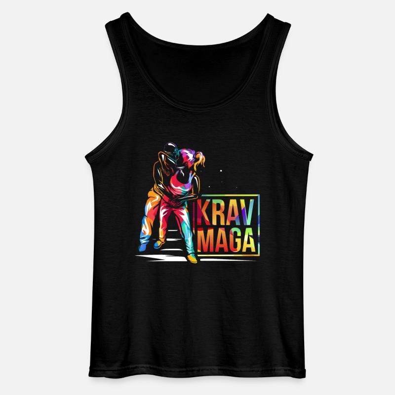 Krav Maga Geschenk - Gildan Männer Tank Top - Schwarz