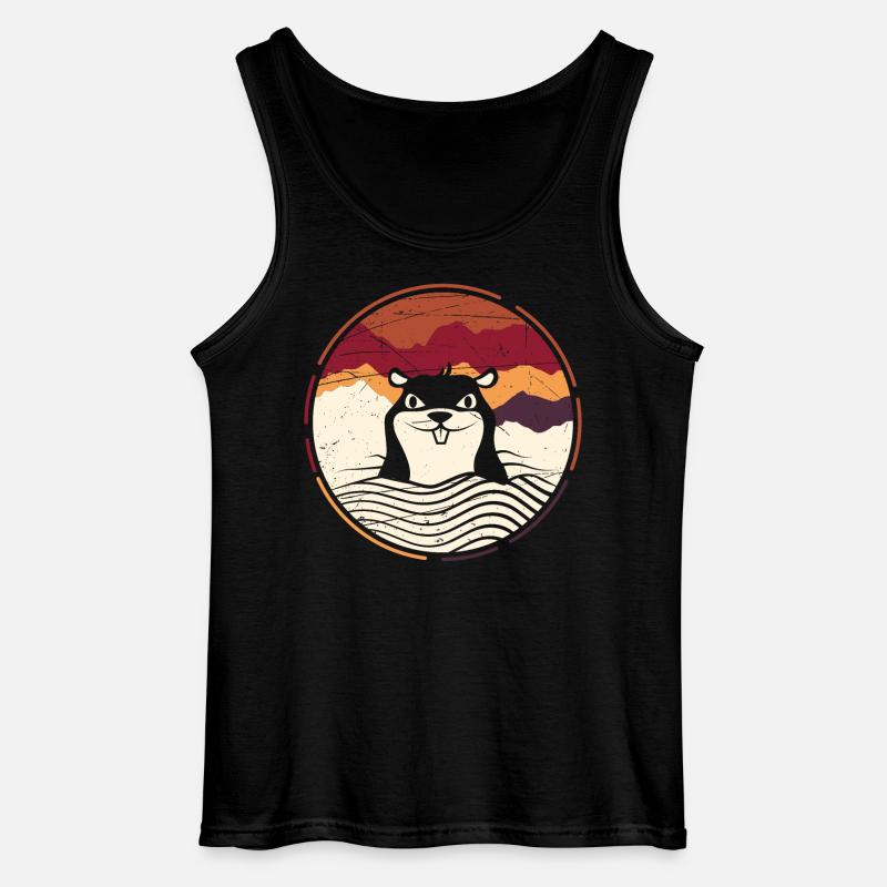 Maulwurf - Gildan Männer Tank Top - Schwarz
