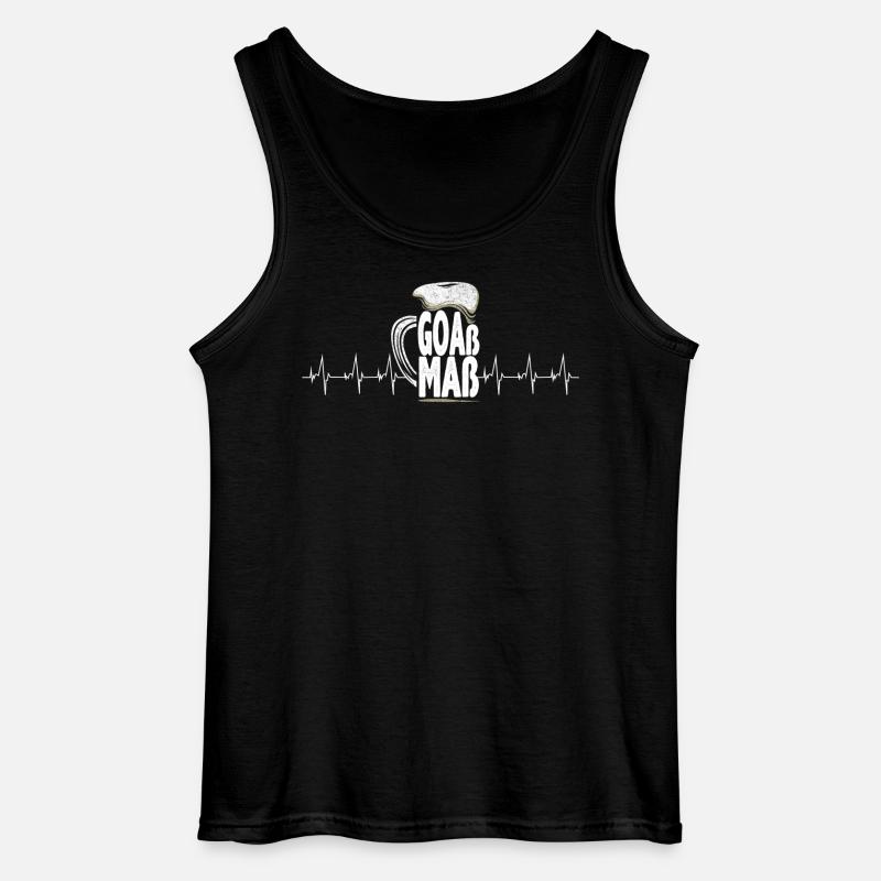 goassherzschlag - Gildan Männer Tank Top - Schwarz