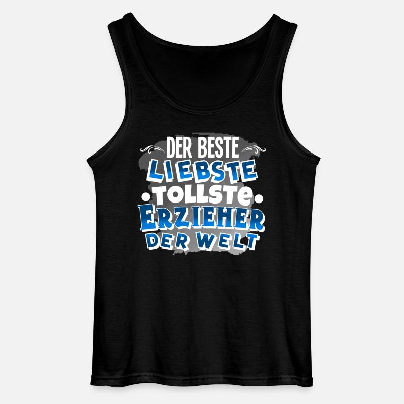 Erzieher - Gildan Männer Tank Top - Schwarz