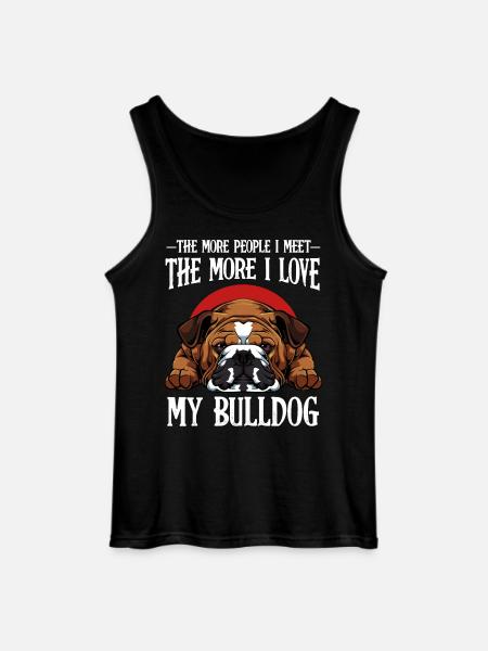 Bulldog Love: More People, More Love - Gildan Men’s Tank Top - black