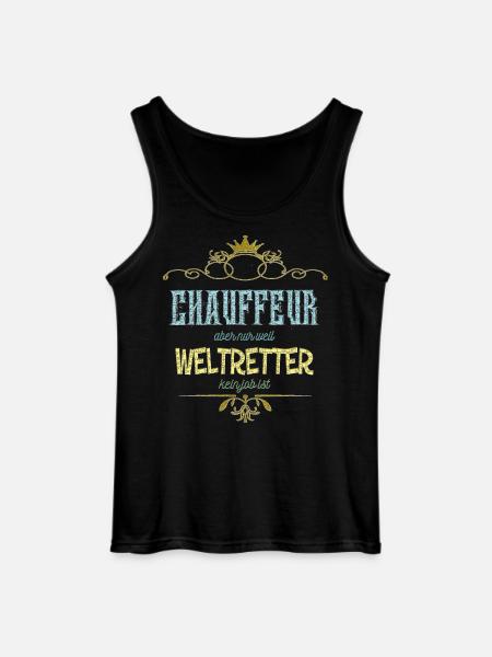Chauffeur Weltretter - Gildan Männer Tank Top - Schwarz