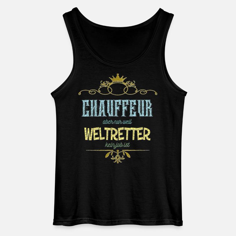 Chauffeur Weltretter - Gildan Männer Tank Top - Schwarz