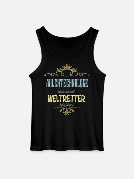 Milchtechnologe Weltretter - Gildan Männer Tank Top - Schwarz