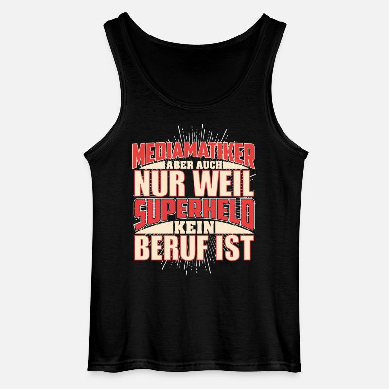 Mediamatiker Superheld - Gildan Männer Tank Top - Schwarz