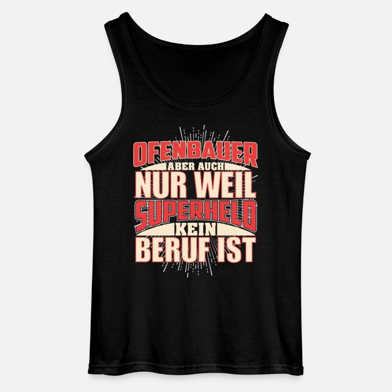 Ofenbauer Superheld - Gildan Männer Tank Top - Schwarz