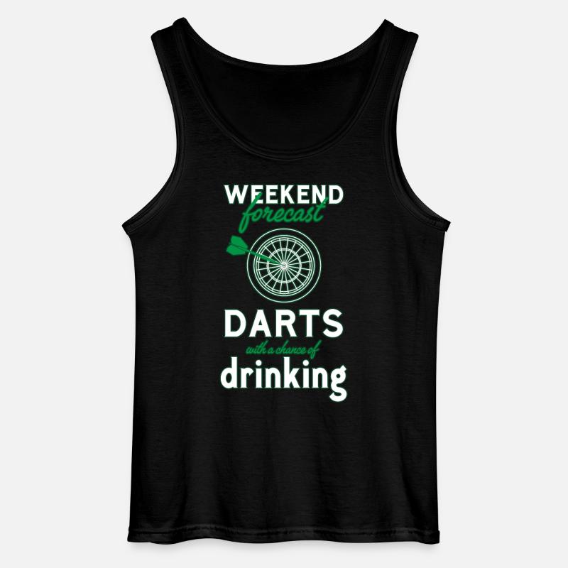 Darts Dart - Gildan Männer Tank Top - Schwarz