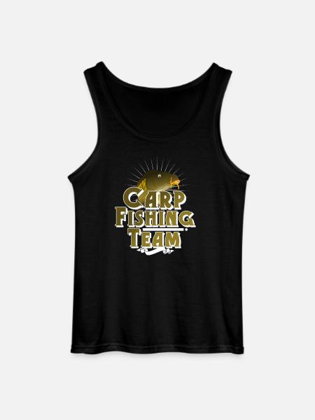 Carp fishing angler fishing - Gildan Men’s Tank Top - black