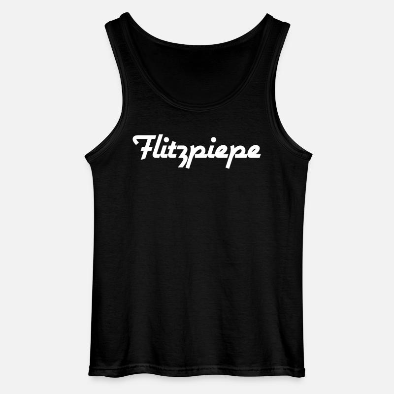 Flitzpiepe - Gildan Männer Tank Top - Schwarz