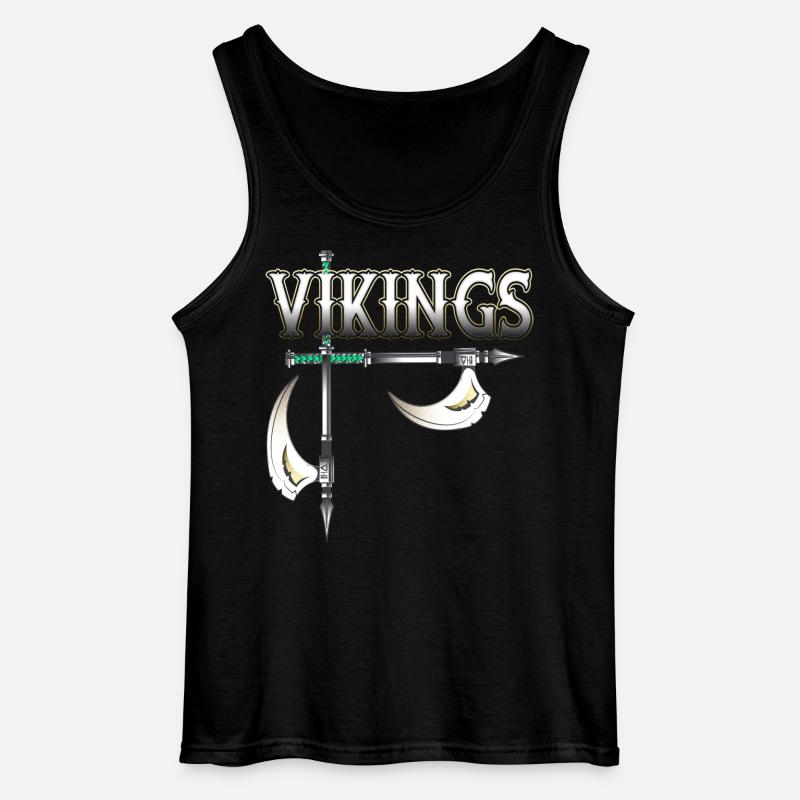 Wikinger Krieger - Gildan Männer Tank Top - Schwarz