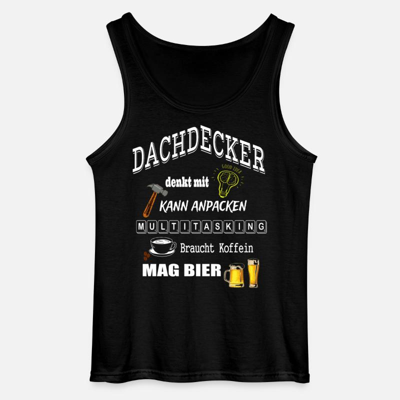 Dachdecker - Gildan Männer Tank Top - Schwarz