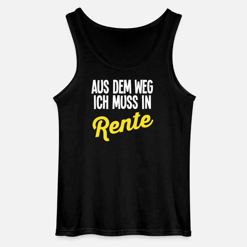 Rente Rentner - Gildan Männer Tank Top - Schwarz