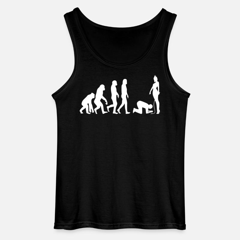 Evolution Mann - Gildan Männer Tank Top - Schwarz