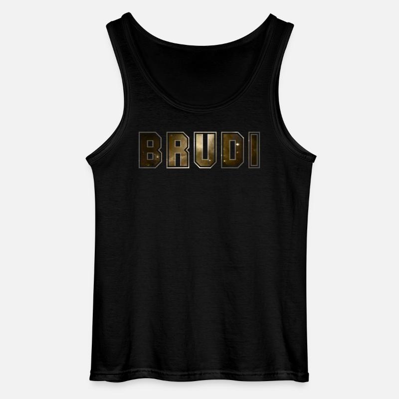Brudi - Gildan Männer Tank Top - Schwarz