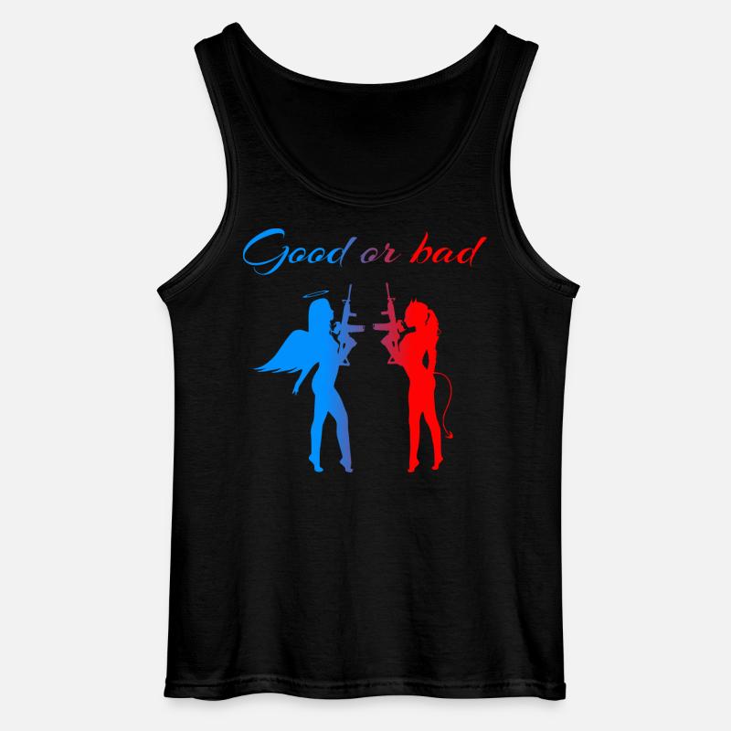 Engel & Teufel - Gildan Männer Tank Top - Schwarz