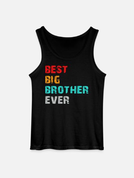 best big brother ever - Gildan Men’s Tank Top - black