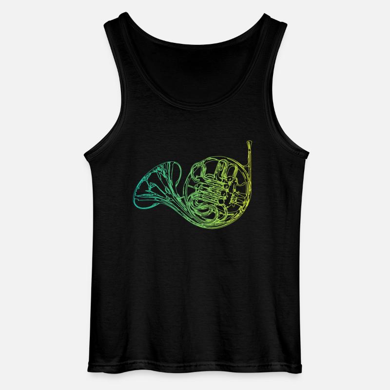 Horn instrument - Gildan Men’s Tank Top - black